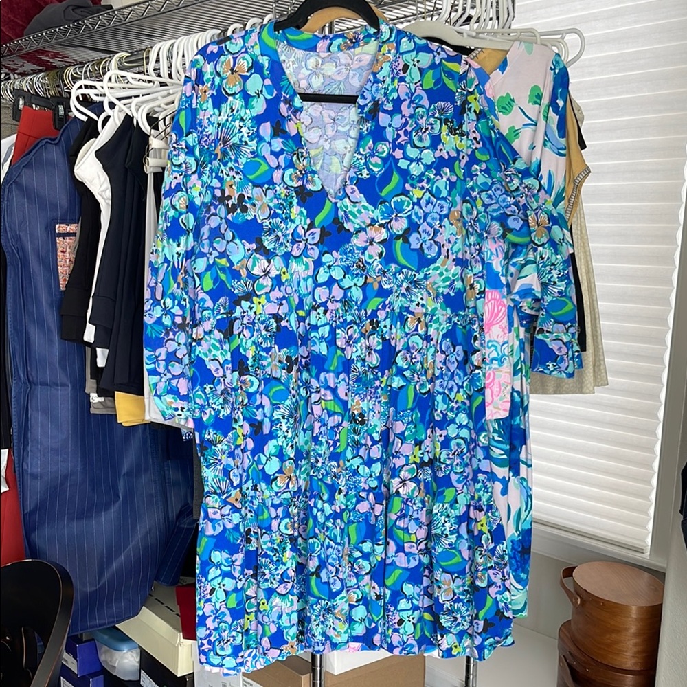 Floral Blue Dress